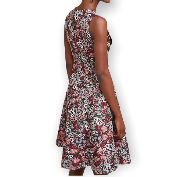 HP 🎉 Mignon Doo x Anthropologie Bow-Tie Floral Brocade XS Pet Blue Pink Cocktail - Picture 2 of 7